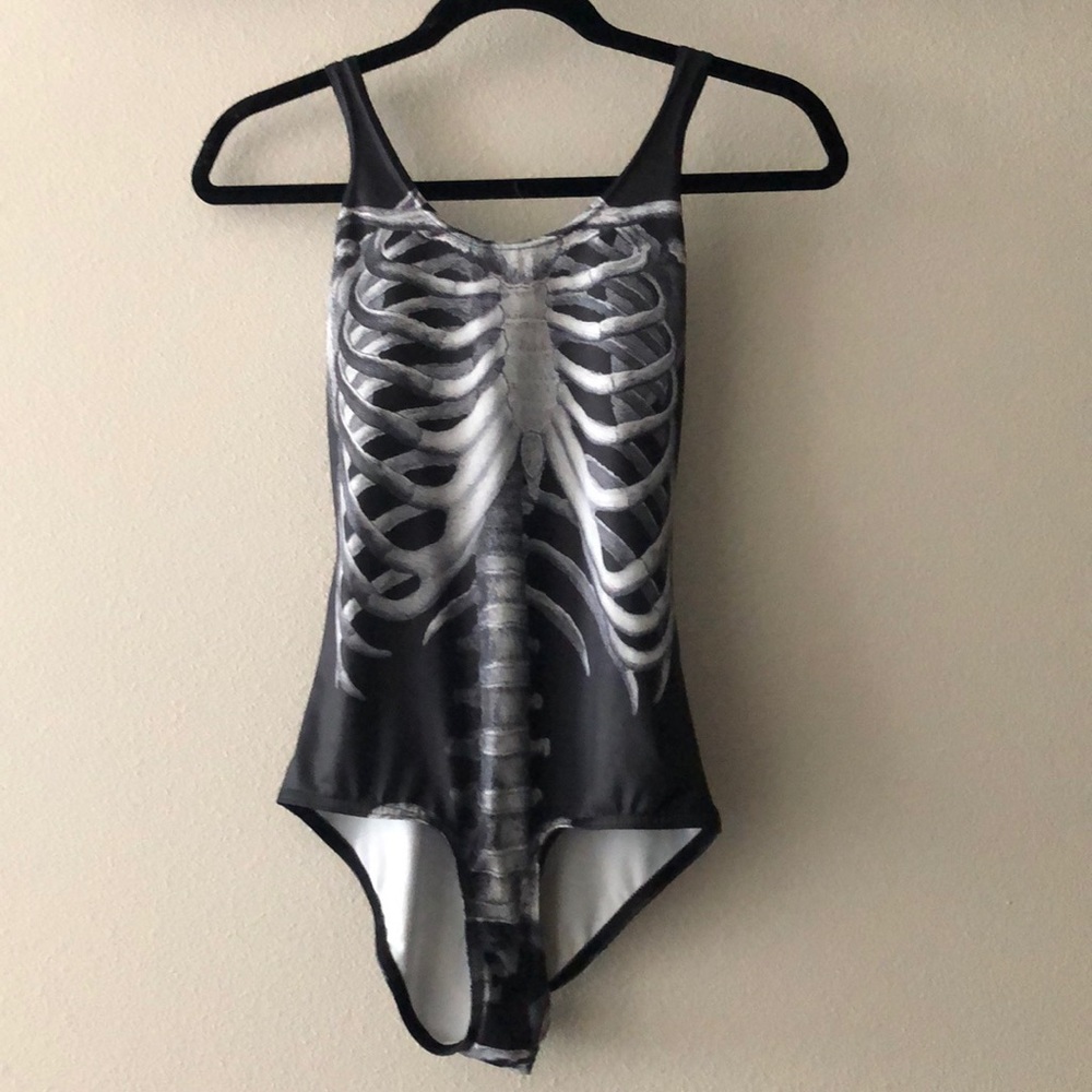 Black Milk skeleton bathing suit S
